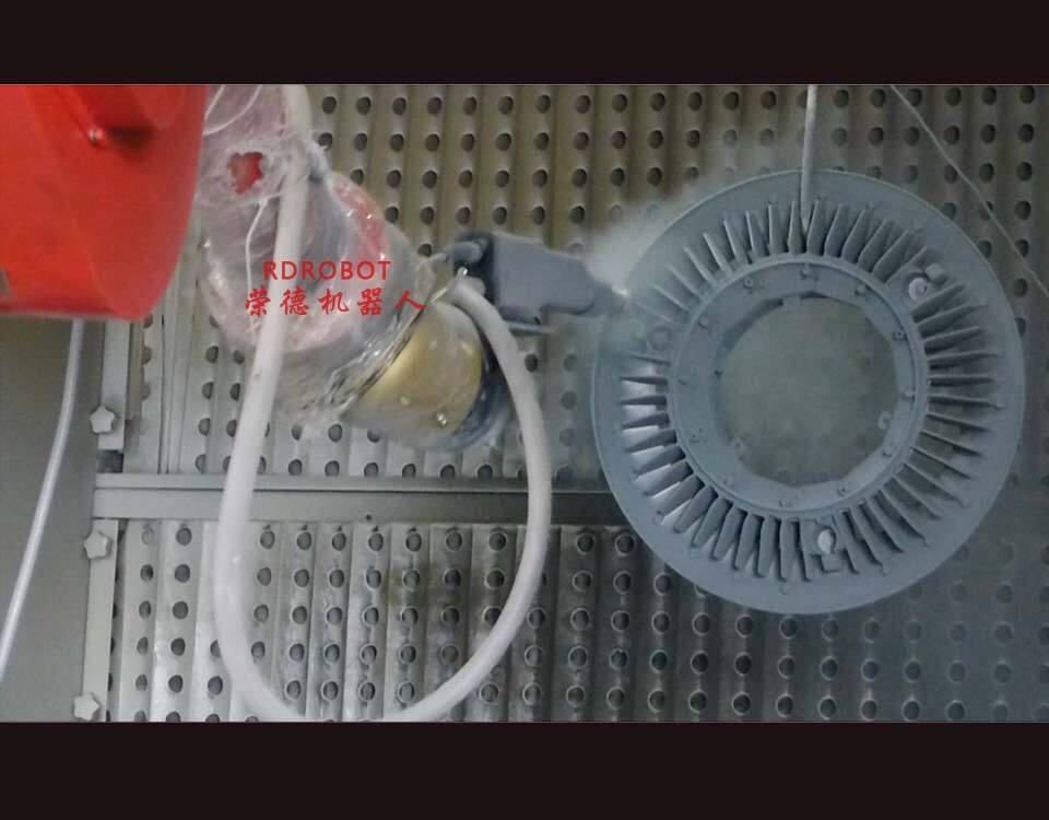 环形工件静电喷粉机器人